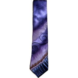 Jerry Garcia Mens Silk Tie Purple Chinese Dragon Limited Edition Collection 47